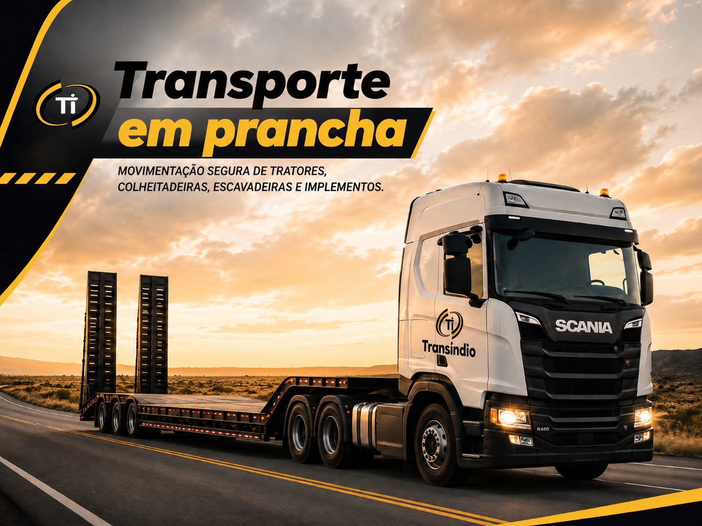 Transporte em prancha